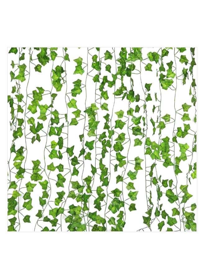 DRAMA HOME 10-Piece Decorative Artificial Garland Leaf Vine Set Green 10 x 83inch  - Image 1