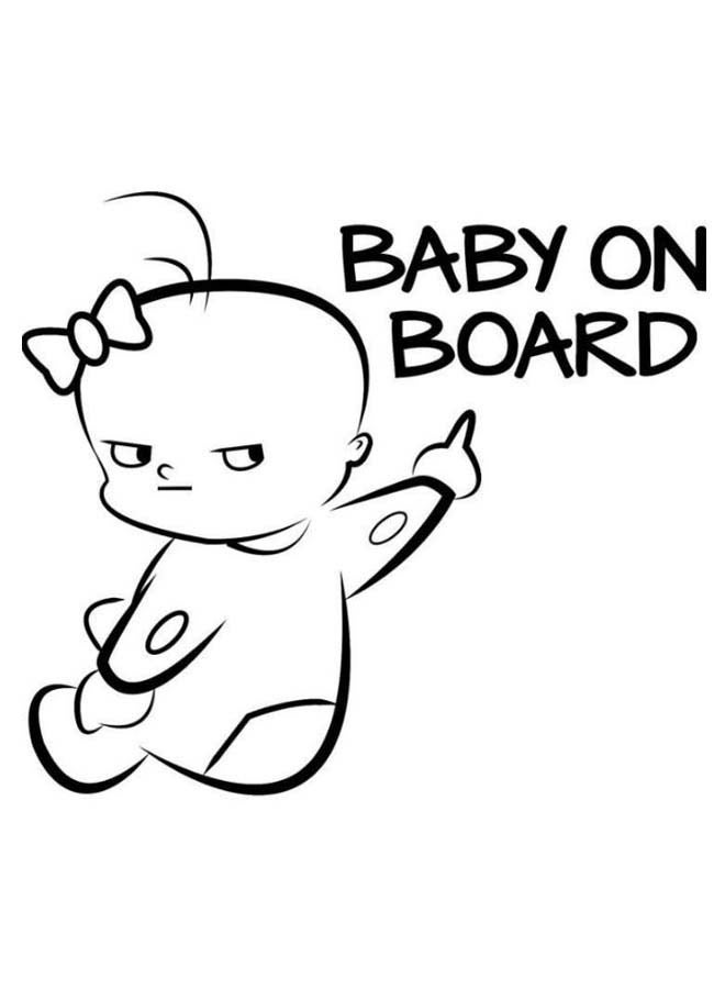 Baby On Board Funny Car Sticker