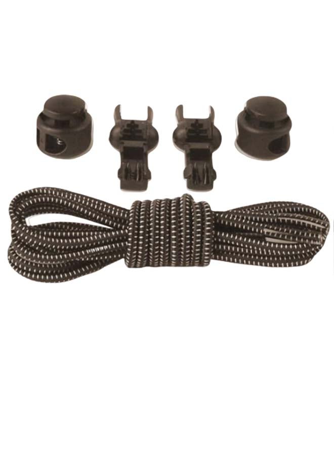 Reflective Shoe Laces With Lock Army Green