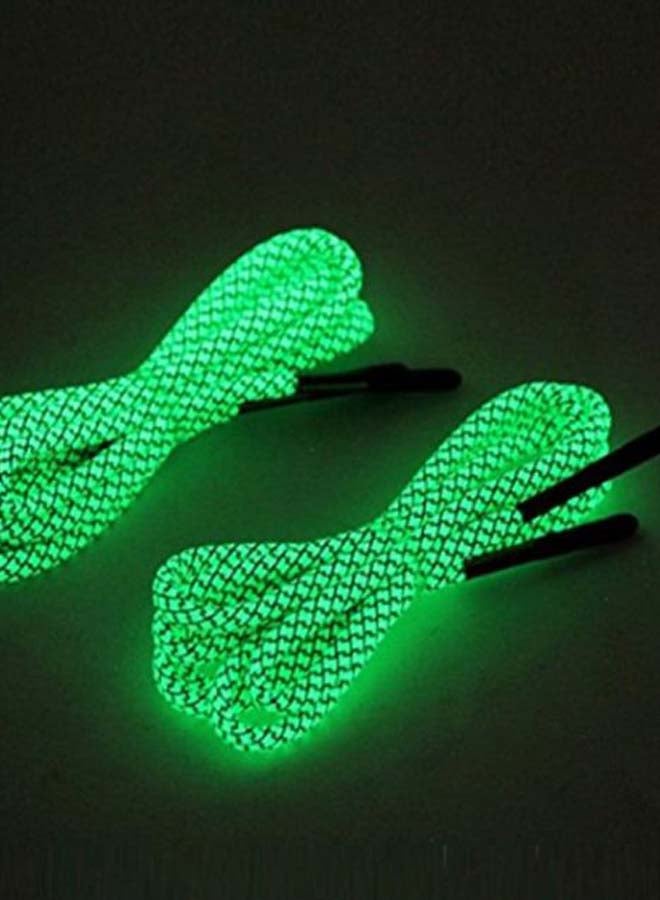 Generic - Pair Of Reflective Survival Flint Shoelace Green - Image 1
