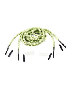 Pair Of Reflective Survival Flint Shoelace Green