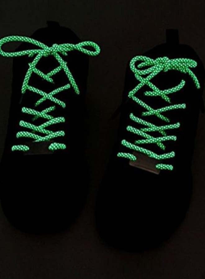 Generic - Pair Of Reflective Survival Flint Shoelace Green - Image 1