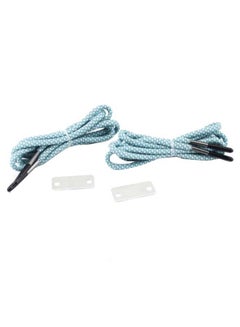 Pair Of Reflective Survival Flint Shoelace Blue