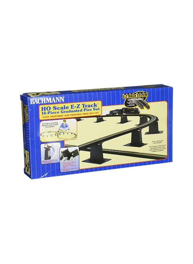 باخمان ترينز مجموعة جسر متدرج مكونة من 14 قطعة 32.4x17.1x5.1سم