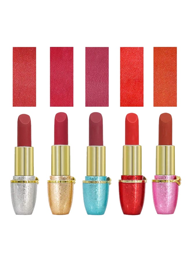 ALIVER 5-Piece Matte Lipstick Set Multicolour - Image 2
