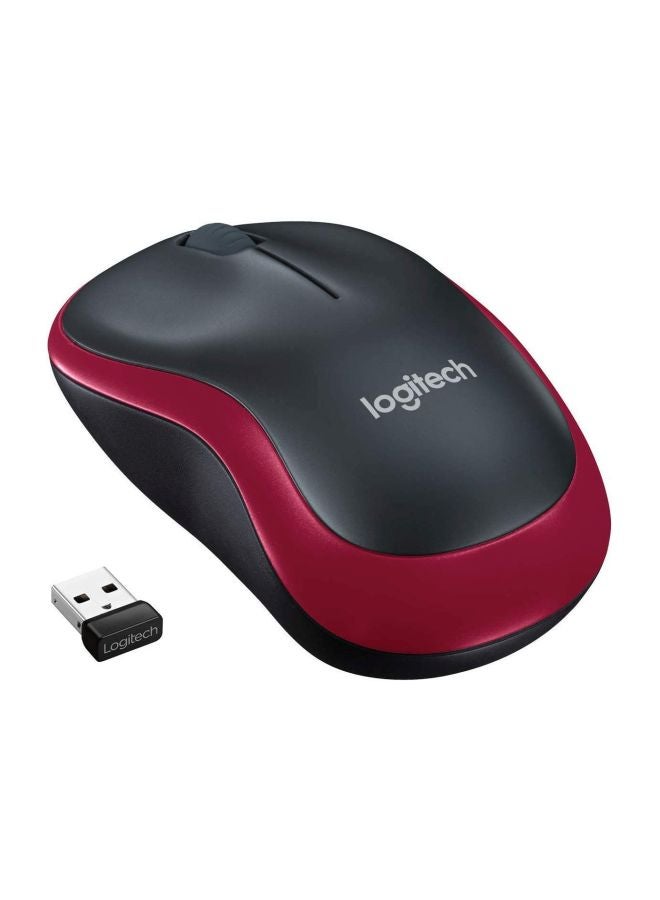 Logitech High Grade M185 Mouse Black/Red  - Image 1