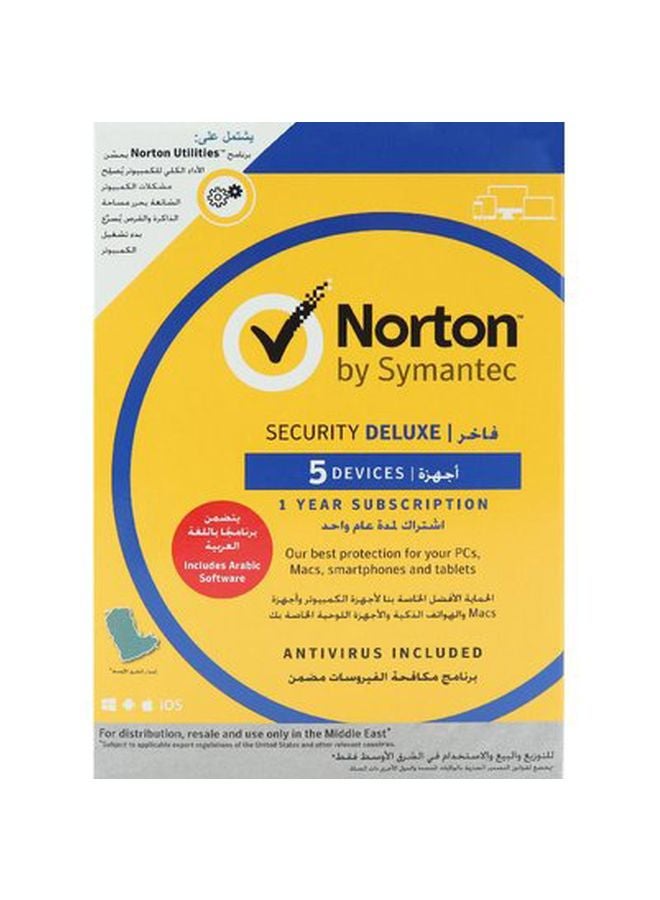 Norton - Security Deluxe Antivirus Software Multicolour - Image 1