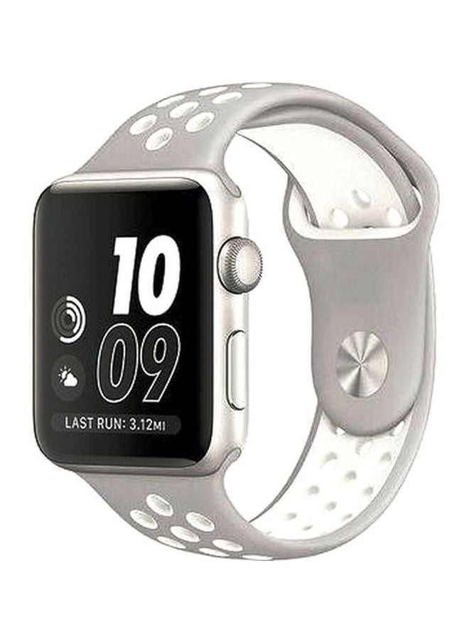 Replacement Bracelet Strap Band For Apple iWatch Grey/White - Image 1