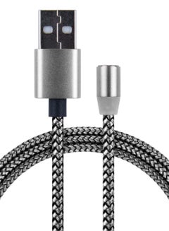 IQ Magnetic Charging Cable With Replaceable USB Head Silver/Black  - Image 2