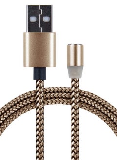 IQ Magnetic Charging Cable With Replaceable USB Head Gold/Black  - Image 2