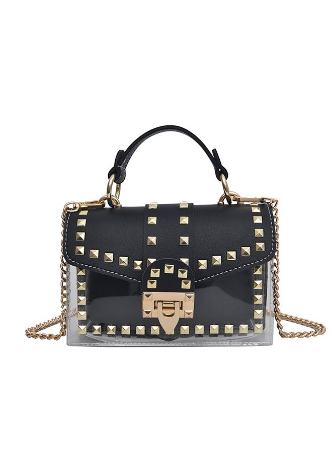 حقيبة ساتشيل أنيقة خفيفة الوزن أسود