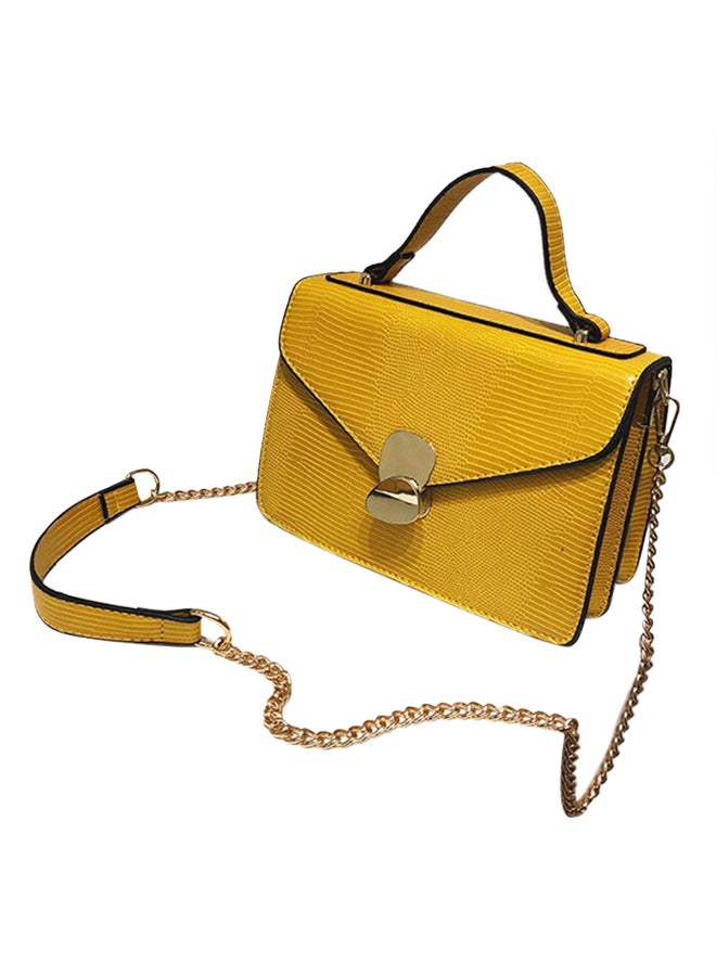 Comfortable And Stylish Satchal Handbag Yellow