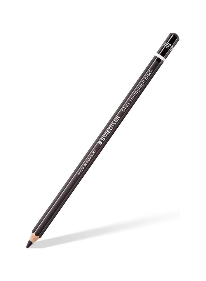 Staedler 6-Piece 6B Lumograph Pencils Set Black  - Image 3