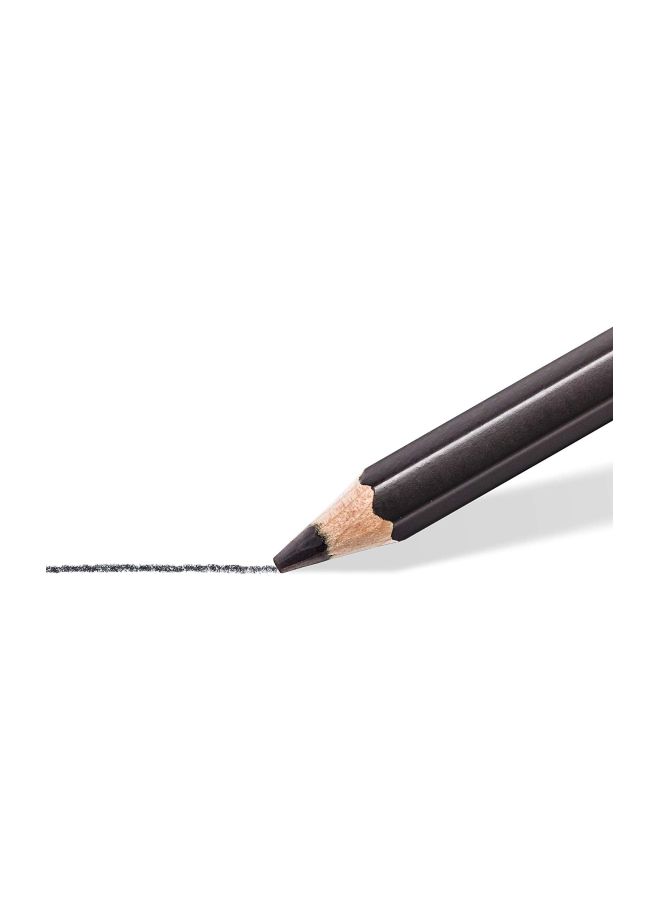 Staedler 6-Piece 6B Lumograph Pencils Set Black  - Image 4