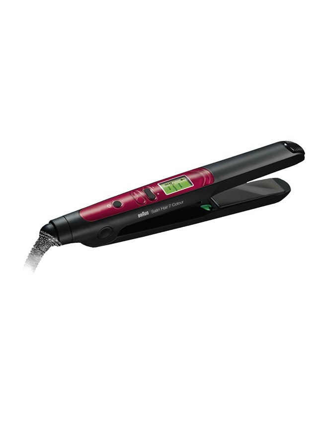 BRAUN - ST750 Satin Hair 7 Colour Straighteners Black/Red - Image 1