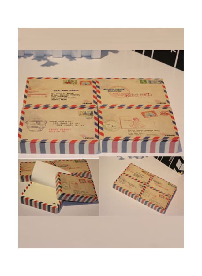 بيوينتي مفكرة متعددة الأغراض من 4 قطع أبيض/أحمر/أزرق - Image 4