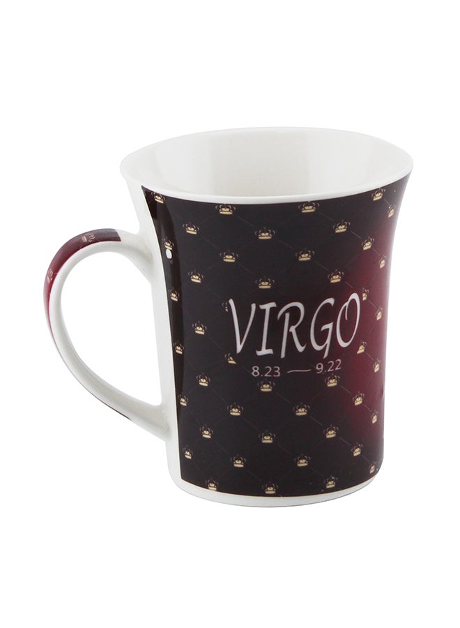 Shallow Porcelain Tea And Coffee Mug Red