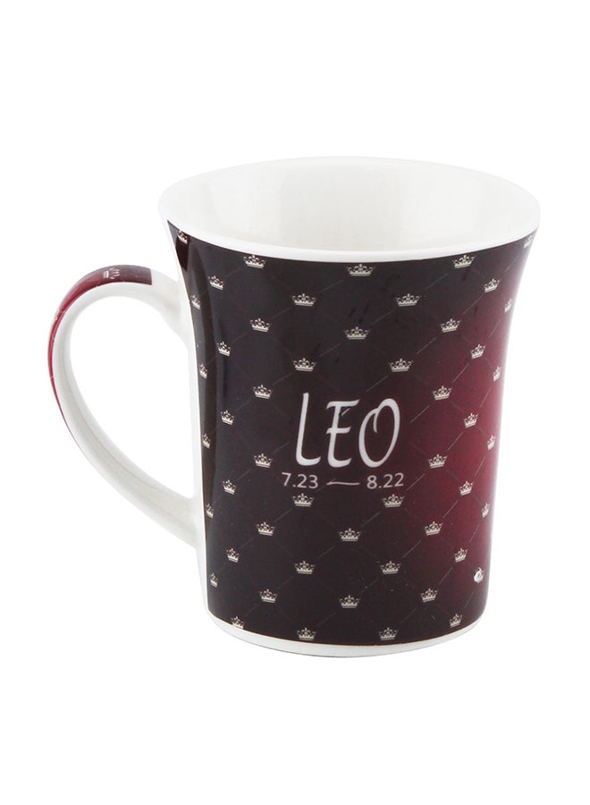 Shallow Porcelain Tea And Coffee Mug Red 