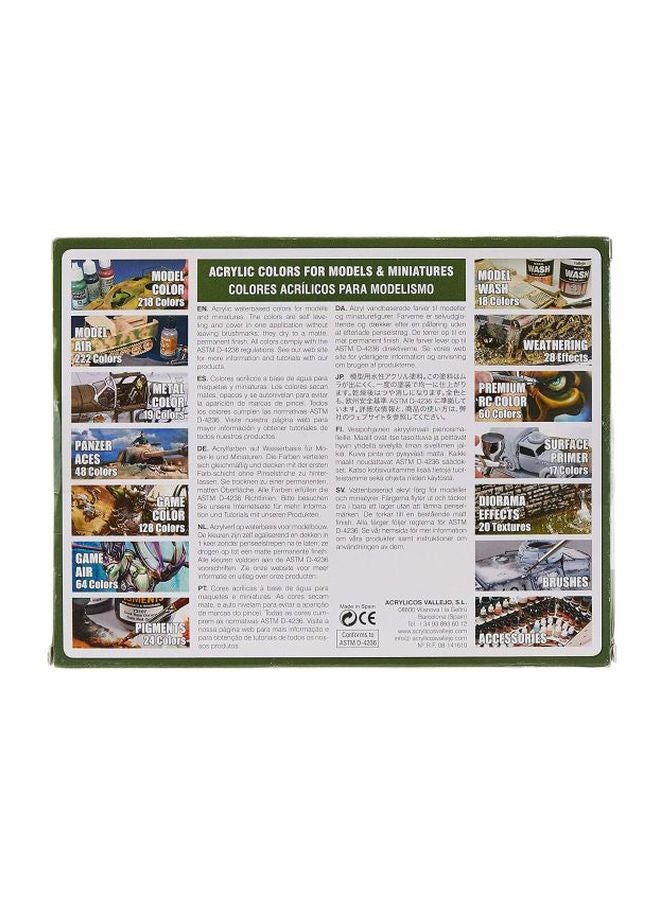 Vallejo 16-Piece WWII Allied Forces Paint Set VJ70109 17ml - Image 2