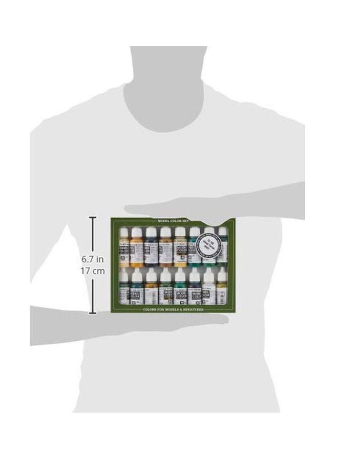 Vallejo 16-Piece WWII Allied Forces Paint Set VJ70109 17ml - Image 3