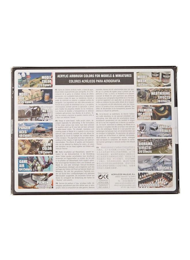 فاليجو مجموعة طلاء أكريليك موديل آير مكون من 16 قطعة طراز VJ71180 متعدد الألوان - Image 3