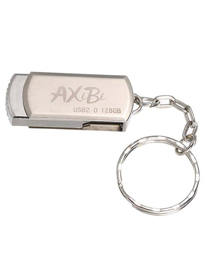 فلاش درايف يو ديسك صغير محمول بمنفذ USB C6649-128-1 فضي