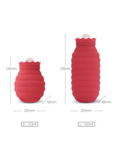 Xiaomi 2-Piece Microwave Heating Silicone Bottle With Cover PAA0744R-S_P Red  - Image 2