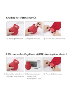 Xiaomi 2-Piece Microwave Heating Silicone Bottle With Cover PAA0744R-S_P Red  - Image 3