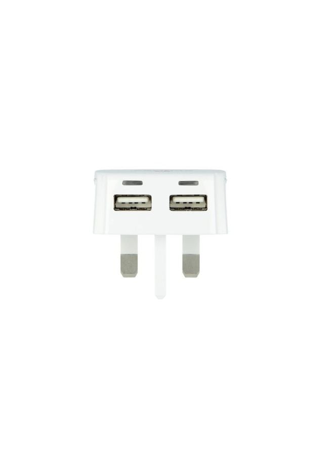 Dual-Port USB Wall Charger - UK Plug White - v1580220485/N34081365A_2