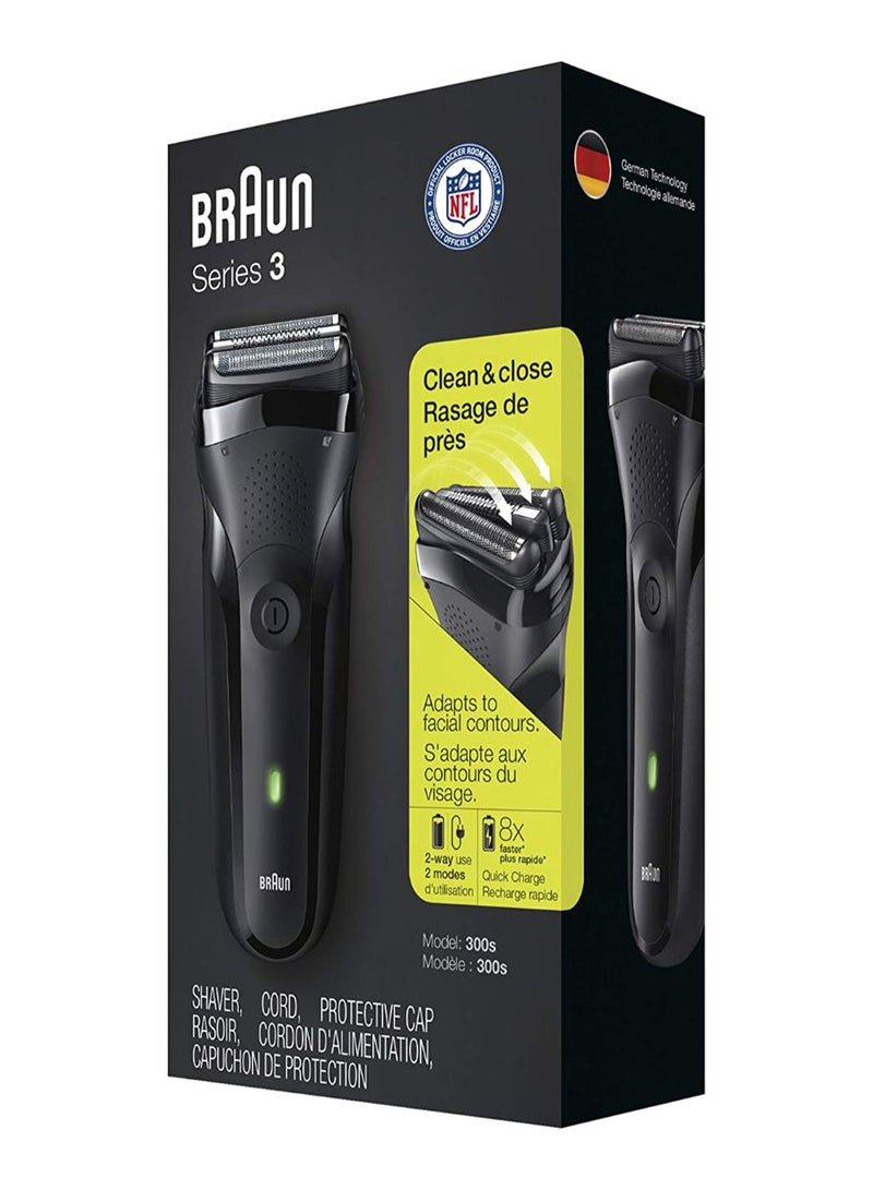 براون ماكينة حلاقة كهربائية لاسلكية برقاقة معدنية أسود - Image 2