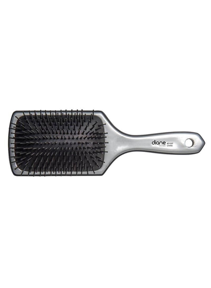 Diane Cushion Paddle Hair Brush Silver/Black