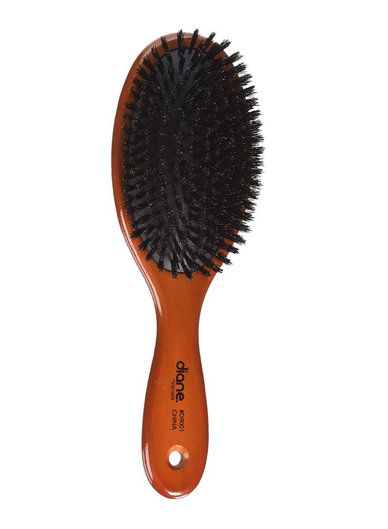 Diane Wooden Handle Oval Paddle Hair Brush Brown/Black