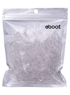 eBoot 1000-Piece Elastic Hair Rubber Band Set Clear 