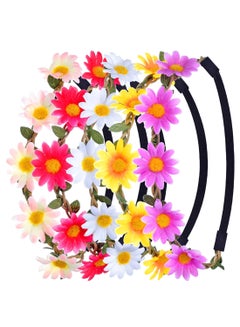 eBoot 5-Piece Daisy Flower Crown Headband Set Multicolour 