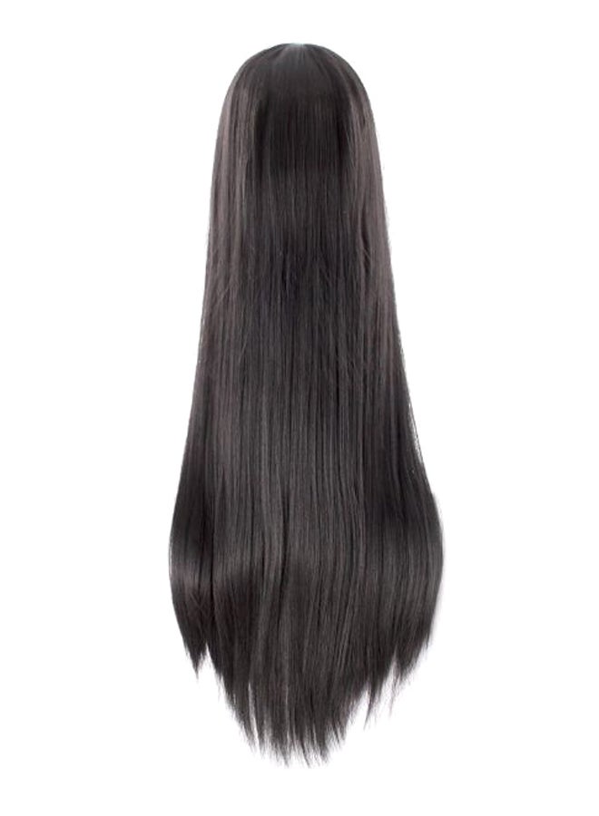 MapofBeauty Long Straight Anime Costume Hair Wig Black 100cm  - Image 2