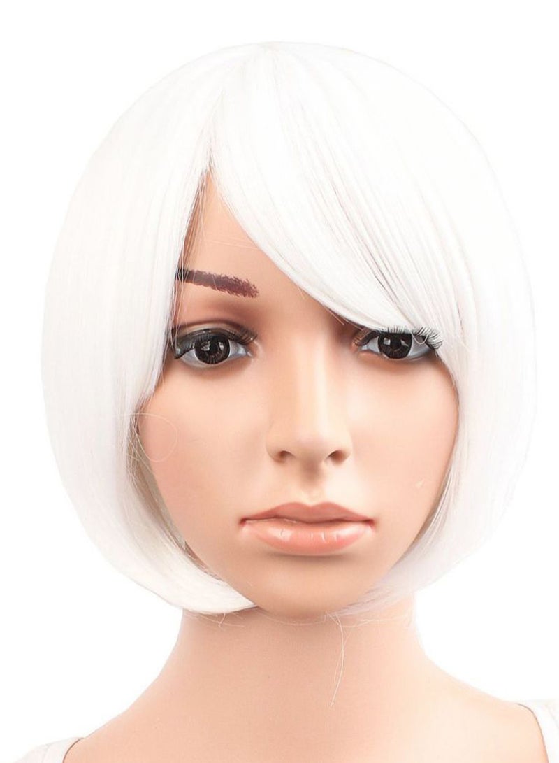 Short Straight Cosplay Bob Hair Wig White 30cm - v1580224072/N34083087A_1