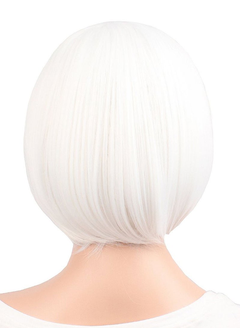 Short Straight Cosplay Bob Hair Wig White 30cm - v1580224073/N34083087A_2