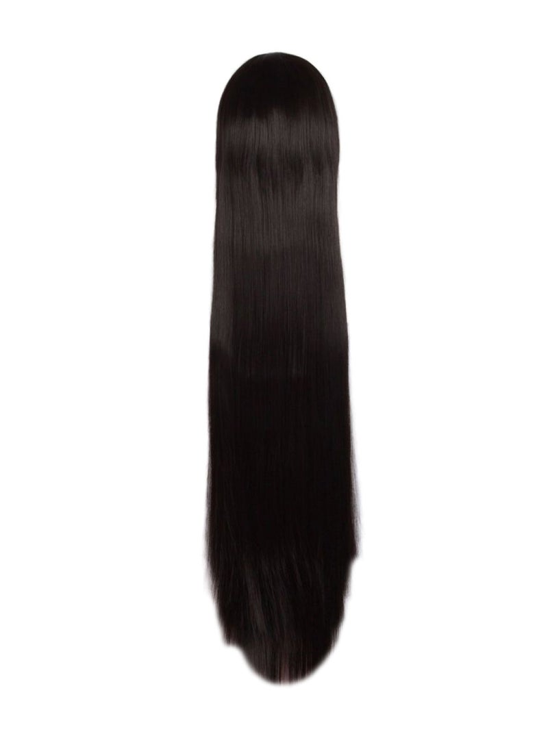 MapofBeauty Long Costume Hair Wig Black 100cm - Image 2
