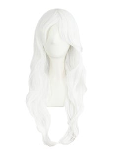 MapofBeauty Long Curly Cosplay Hair Wig White 70cm  - Image 1