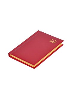 2020 One Side Padded Pocket Diary Red
