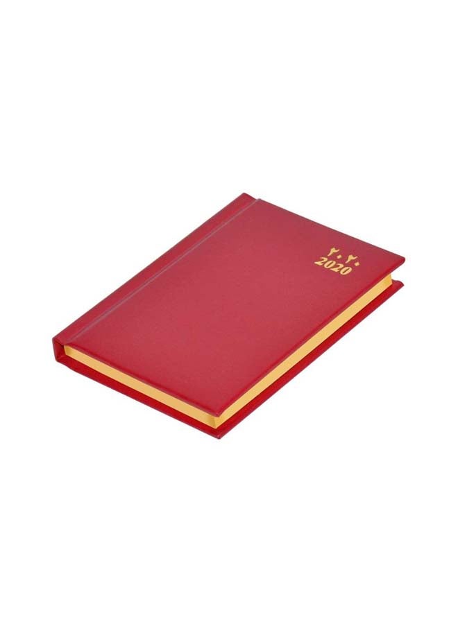 FIS - 2020 One Side Padded Pocket Diary Red - Image 1