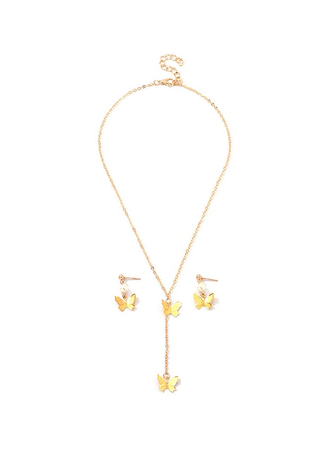 Beauenty - Butterfly Alloy Jewellery Set - Image 1