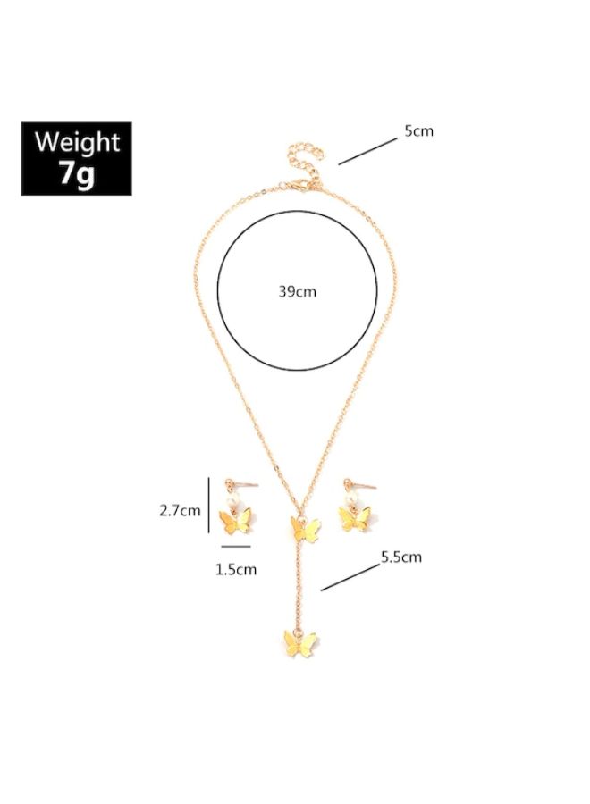 Beauenty - Butterfly Alloy Jewellery Set - Image 1