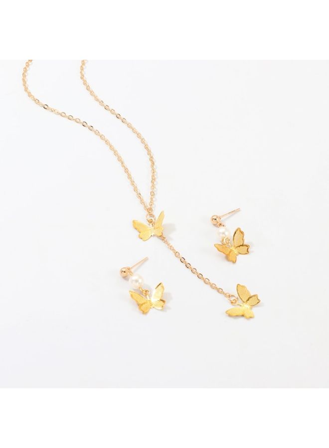 Beauenty - Butterfly Alloy Jewellery Set - Image 1