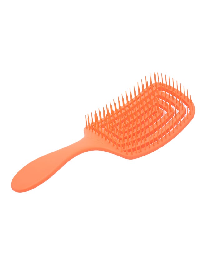 Hair Comb Square Spa Massage Brush Orange