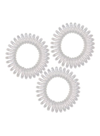 طقم ربطات شعر حلزونية مكون من 3 قطع أبيض - v1580231314/N33676651A_1