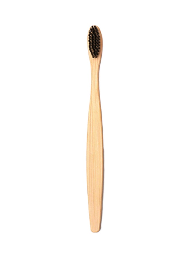 Natural Bamboo Soft Bristles Toothbrush Beige/Black