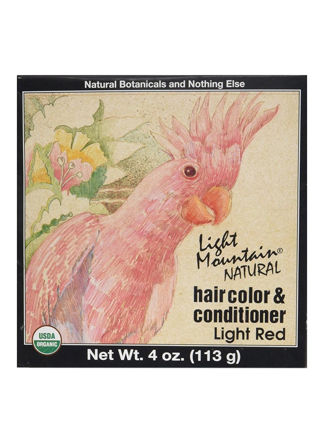 Light Mountain Hair Color And Conditioner Light Red  - Image 1