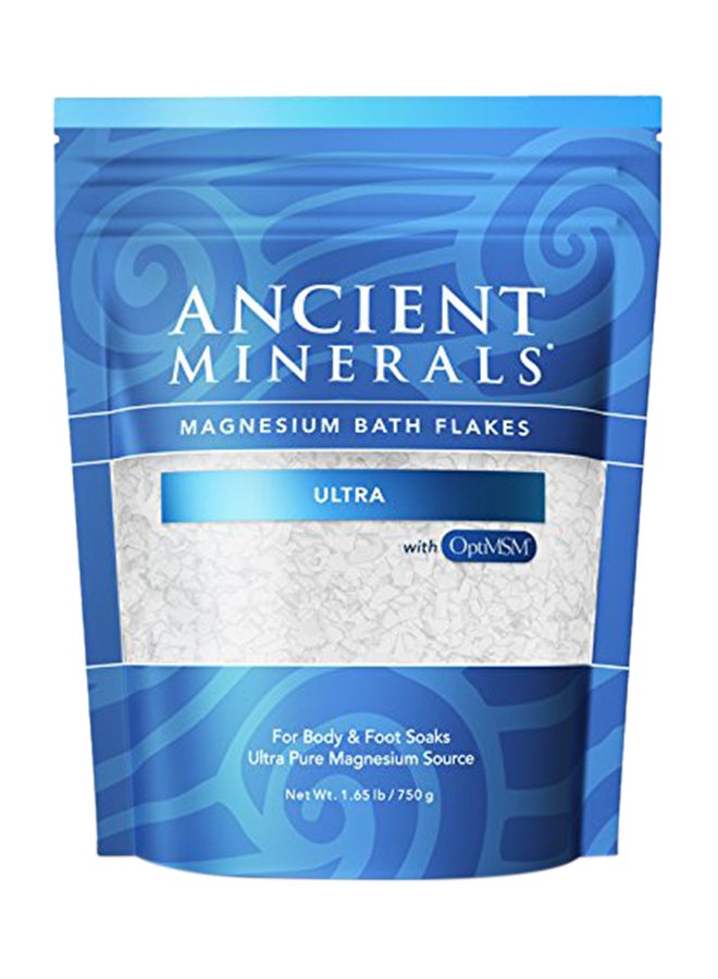 Ancient Minerals Magnesium Flakes Bath Salt White 