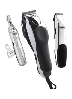 Professional Home Barber Clipper Kit Black/Silver